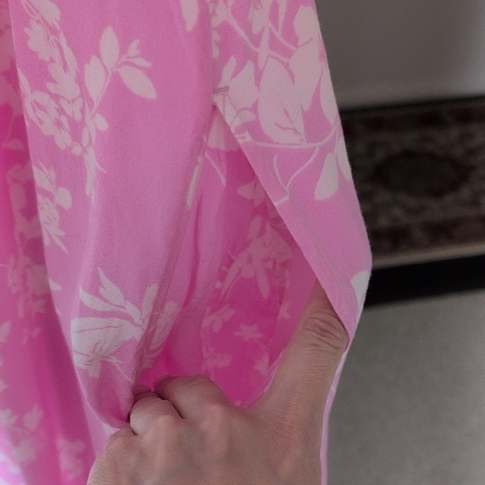 a new day Pink Floral V-Neck Dress - Picture 6 of 7